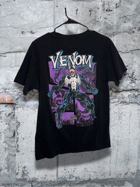 Venom Graphic Tee - Black Marvel Shirt